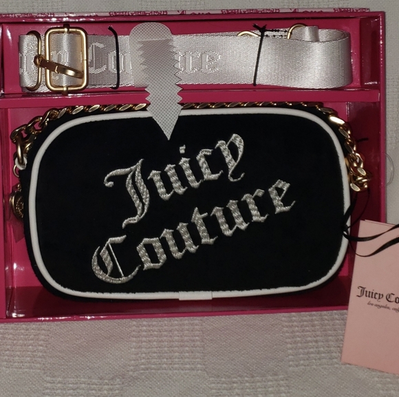 Juicy Couture Handbags - Juicy Couture Slim Camera Bag & Envelope CC & Strap SE Licorice